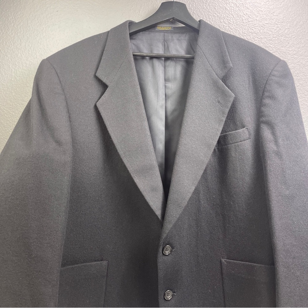Oscar de la renta studio wool suit coat black men - Picture 5 of 12